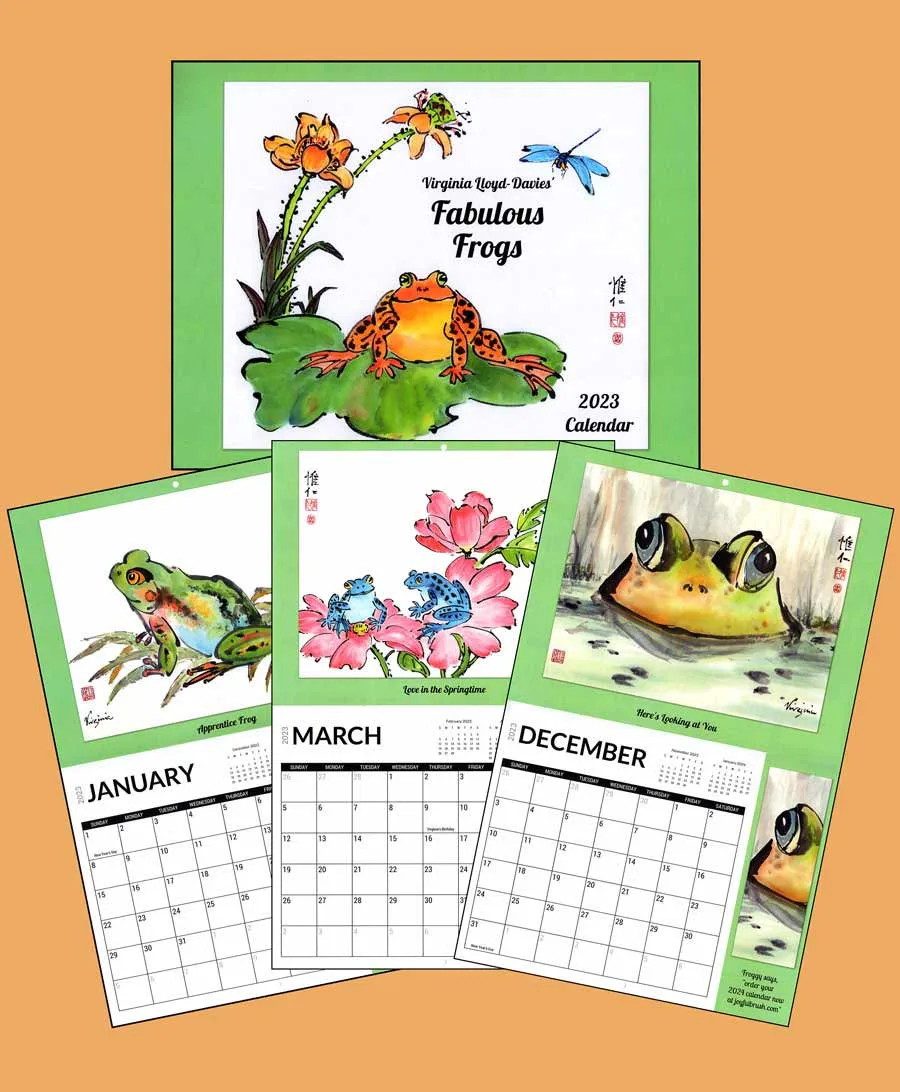 Pages from Fabulous Frogs CalendarPicture