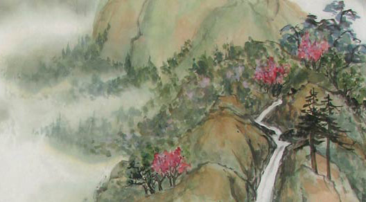 Closeup of forest area